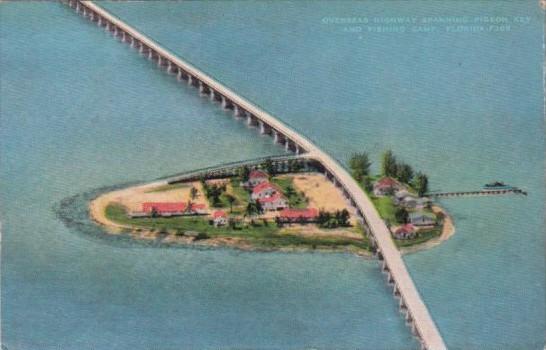 Florida Overseas Highway Spanning Pigeon Key and Fishing Camp In The Florida ...