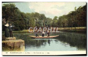 Old Postcard Rambouillet Park A corner of Lake