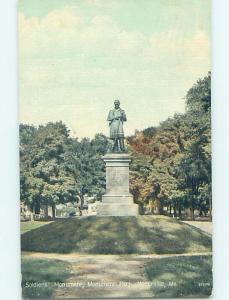 W-Border MONUMENT SCENE Waterville Maine ME F2909