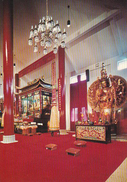 International Buddhist Society Interior Main Hall Richmond British Columbia C...