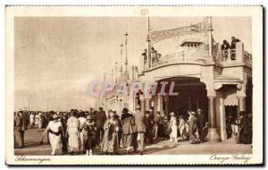 Old Postcard Scheveningen oranje galery