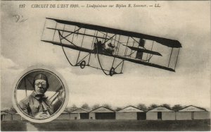 PC CPA AVIATION, LINDPAINTER SUR BIPLAN SOMMER, Vintage Postcard (b24188)