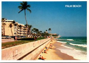 Florida Palm Beach Beach Scene Looking North