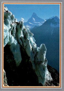 Switzerland Matterhorn Eistuerme am Festigletscher
