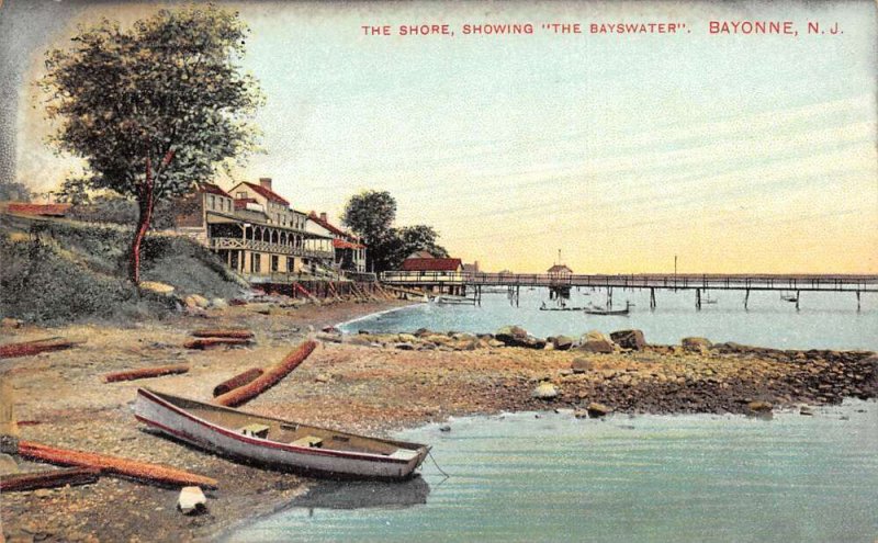 Bayonne New Jersey The Shore showing Bayswater Vintage Postcard AA68678