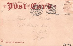 Vintage Postcard Pennsylvania Ferries Ferry Boat Sea Jersey City New Jersey N.J.