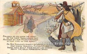 Artist Fred Lounsbury Thanksgiving 1909 