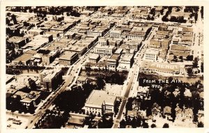 H18/ Reno Nevada RPPC Postcard c40s Birdseye View Buildings Homes