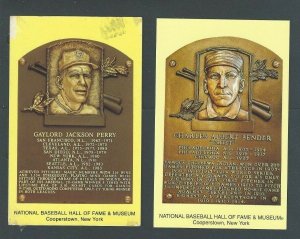 1953 Post Card (2) Baseball Hall Of Fame Cooperstown NY Charles Albert Bender--