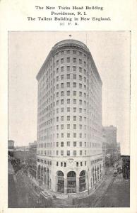 Providence Rhode Island New Turks Head Building Antique Postcard K72353