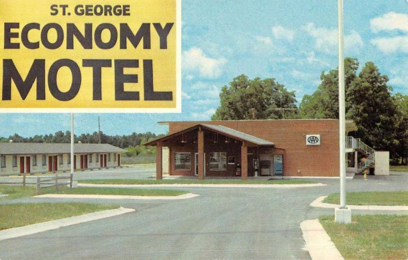 St George South Carolina Economy Motel Street View Vintage Postcard K49844