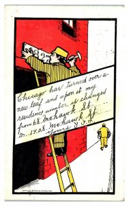 1909 Chicago Residence Number Change Postcard *6V(3)24