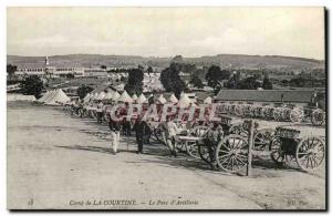 Creuse Postcard Old Camp of Courtine The park & ​​# 39artillerie (militaria)