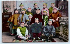 SAN FRANCISCO,  CA California ~ Group of CHINESE CHILDREN 1909 Postcard