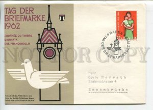 444871 Switzerland 1962 year pigeon exhibition special cancellations COVER