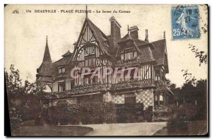 Old Postcard Deauville La Plage Fleurie Coteau Farm