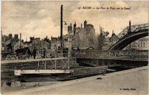 CPA REIMS Le Pont de VESLE sur le Canal (491183)