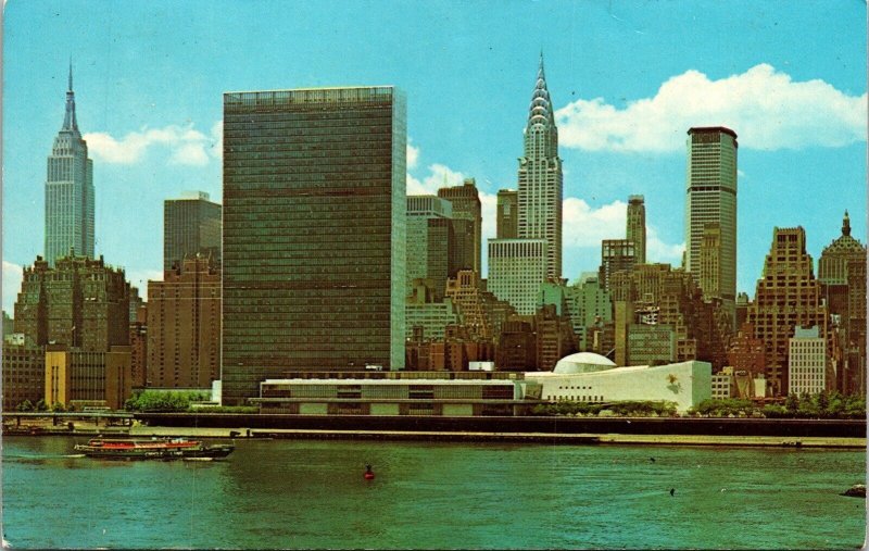 United Nations Headquarters John D Rockefeller Jr New York NY Postcard VTG UNP 