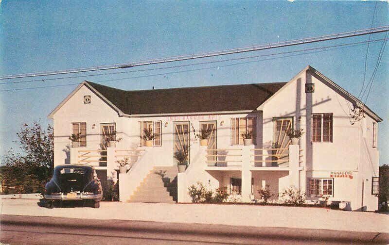 Miami Florida Up to Date Efficiency Apartments 1940s Postcard Raymond 9670