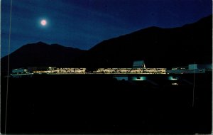 Night Scene US Air Force Academy Colorado Springs CO UNP Chrome Postcard C2