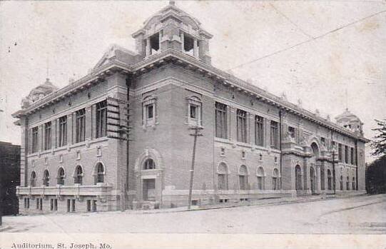 Missouri Saint Joseph Auditorium 1909