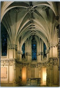 Postcard - Saint-Hubert Chapel Stained glass, Loire Castle - Amboise, France