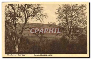 Old Postcard Chateau Marlborough