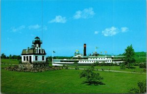 Vermont Shelburne Museum Colchester Lighthouse and S S Ticonderoga