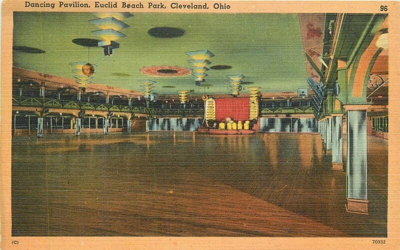 Ohio Cleveland Lake Erie Amusement Euclid Beach Park Tichnor Postcard 22-1305