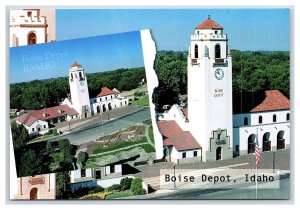 Boise Depot Idaho Continental View Postcard Amtrak Old Union Pacific Depot