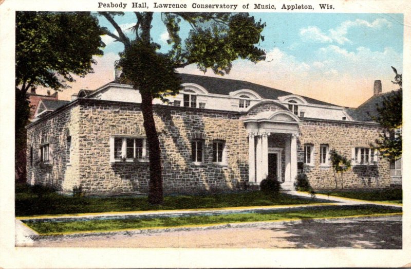 Wisconsin Appleton Peabody Hall Lawrence Conservatory Of Music 1917