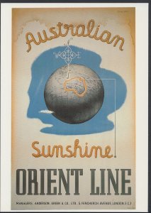 Shipping Advertising Postcard - Orient Line Cruises - Australian Sunshine  A4248