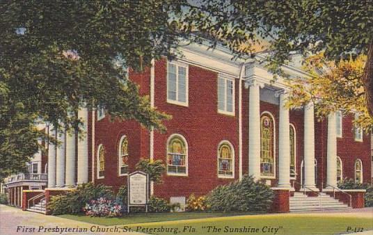 Florida Saint Petersburg First Presbyterian Church 1954