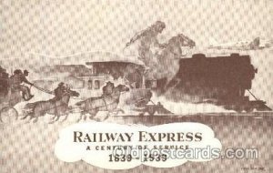 Iron horse, Railway express, Curl Burger, 1839-1939 Animal Drawn Unused 