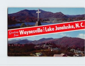 Postcard Greetings from Waynesville And Lake Junaluska, North Carolina