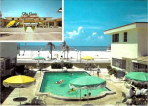 Treasure Island FL Florida THE SANDS Hotel/Motel POOL Roadside 2007 4X6 Postcard