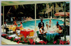 Nassau Royal Victoria Hotel Bahamas Swimming Pool Postcard UNP VTG Koppel Unused 
