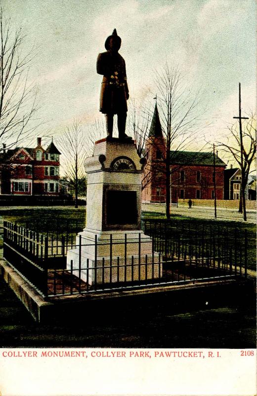 RI - Pawtucket. Collyer Park, Monument