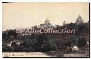 Postcard Provins Old City View High