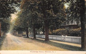 Metuchan New Jersey Woodbridge Avenue Vintage Postcard AA8355