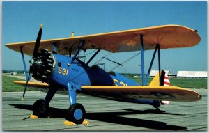 Stearman PT-17 Kaydet Aircraft Biplane Trainers Used Army Air Corps Postcard