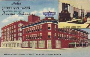 Alabama Anniston Hotel Jefferson Davis Curteich