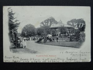 Kent RAMSGATE Ellington Park showing BANDSTAND & INVALID CHAIR c1903 Postcard