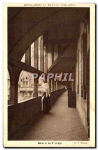 Postcard Old Hotel Dieu De Beaune Gallery 1st Floor Religious
