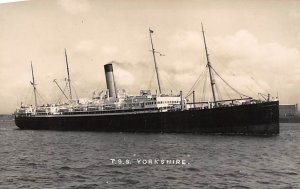 SS Yorkshire Real Photo Unused 