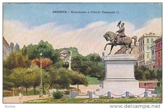 Monumento A Vittorio Emanuele II, Genova (Liguria), Italy, 1900-1910s