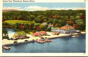 Maine Naples Aerial View Of Waterfront