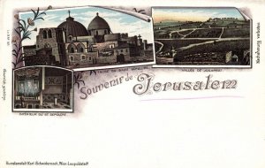 israel palestine, JERUSALEM, Church of Holy Sepulchre, Josaphat (1899) Postcard