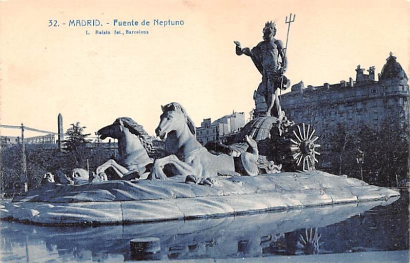 Fuente de Neptuno Madrid Spain Unused 