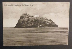 Mint Postcard Bird Island and Lighthouse St Vincent CV Cape Verde RPPC Bon March